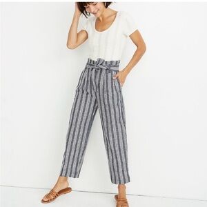 Madewell highwasted paperpag trousers